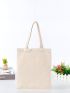 Cartoon Halloween Print Shopper Bag