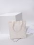 Minimalist Pocket Canvas Shopper Bag