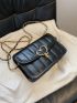 Mini Heart Lock Quilted Flap Chain Square Bag