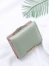 Metal Decor Small Wallet
