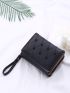 Geometric & Heart Quilted Small Wallet