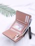 Geometric & Heart Quilted Small Wallet
