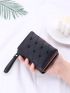 Geometric & Heart Quilted Small Wallet