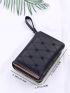 Geometric & Heart Quilted Small Wallet