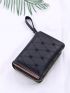 Geometric & Heart Quilted Small Wallet
