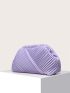 Pleated Detail Clutch Bag