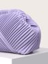 Pleated Detail Clutch Bag