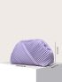 Pleated Detail Clutch Bag