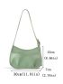 Ruched Detail Hobo Bag
