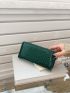 Crocodile Embossed Long Wallet