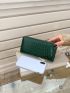 Crocodile Embossed Long Wallet