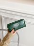 Crocodile Embossed Long Wallet