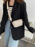 Mini Minimalist Flap Straw Bag