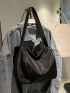 Minimalist Zipper Hobo Bag