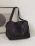 Minimalist Zipper Hobo Bag