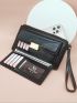 Metal Decor Long Wallet