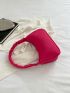 Neon Pink Baguette Bag