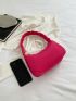 Neon Pink Baguette Bag