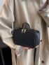 Mini Minimalist Letter Embossed Square Bag