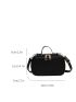 Mini Minimalist Letter Embossed Square Bag