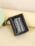 Crocodile Embossed Small Wallet