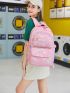 Galaxy Pattern Functional Backpack With Square Bag