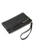 Minimalist Zipper Long Wallet With Wristlet