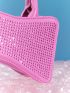 Rhinestone Decor Novelty Bag