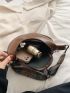 Chain Decor Saddle Bag
