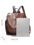 Zipper Front Functional Backpack