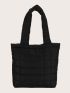 Stitch Detail Shoulder Tote Bag