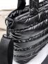 Quilted Shoulder Tote Bag