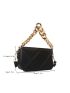 Mini Embossed Detail Chain Square Bag