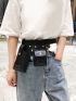 Letter Graphic Belt Bag