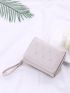 Heart Embroidery Small Wallet