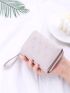 Heart Embroidery Small Wallet