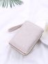 Heart Embroidery Small Wallet