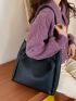 Double Handle Shoulder Tote Bag
