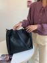 Double Handle Shoulder Tote Bag