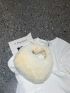 Minimalist Top Handle Fluffy Hobo Bag
