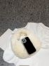 Minimalist Top Handle Fluffy Hobo Bag