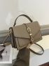 Minimalist Snap Button Square Bag