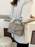 Minimalist Snap Button Square Bag