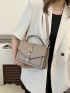 Minimalist Snap Button Square Bag