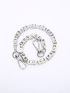 Cube Decor Chain Bag Strap