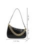 Crocodile Embossed Chain Decor Novelty Bag