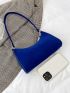 Neon Blue Baguette Bag