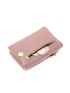 Litchi Embossed Small Wallet With Coin Purse