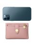 Litchi Embossed Small Wallet With Coin Purse