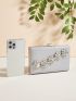 Mini Glitter Rhinestone Decor Box Bag